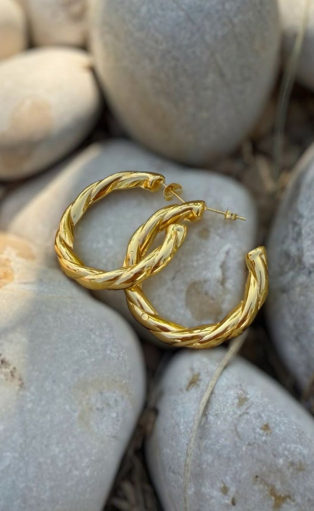 Smykkeli Copenhagen Øreringe - Ibiza Big - Gold Colour