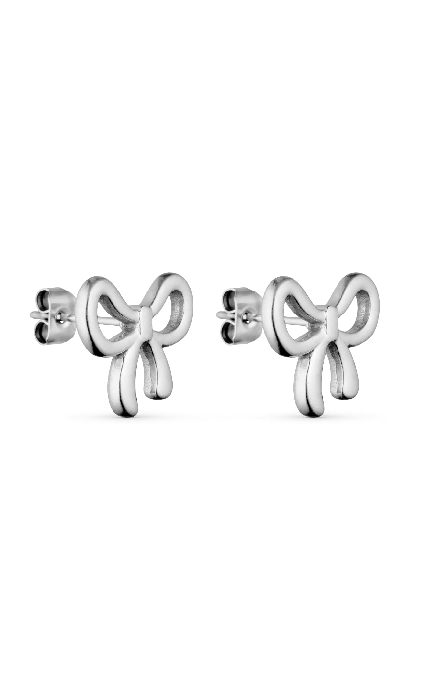 Smykkeli Copenhagen Øreringe - Las Vegas Bow - Silver Colour