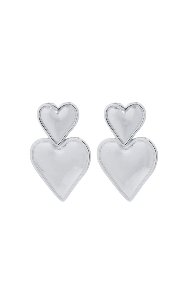 Smykkeli Copenhagen Øreringe - Marseille Heart - Silver Colour