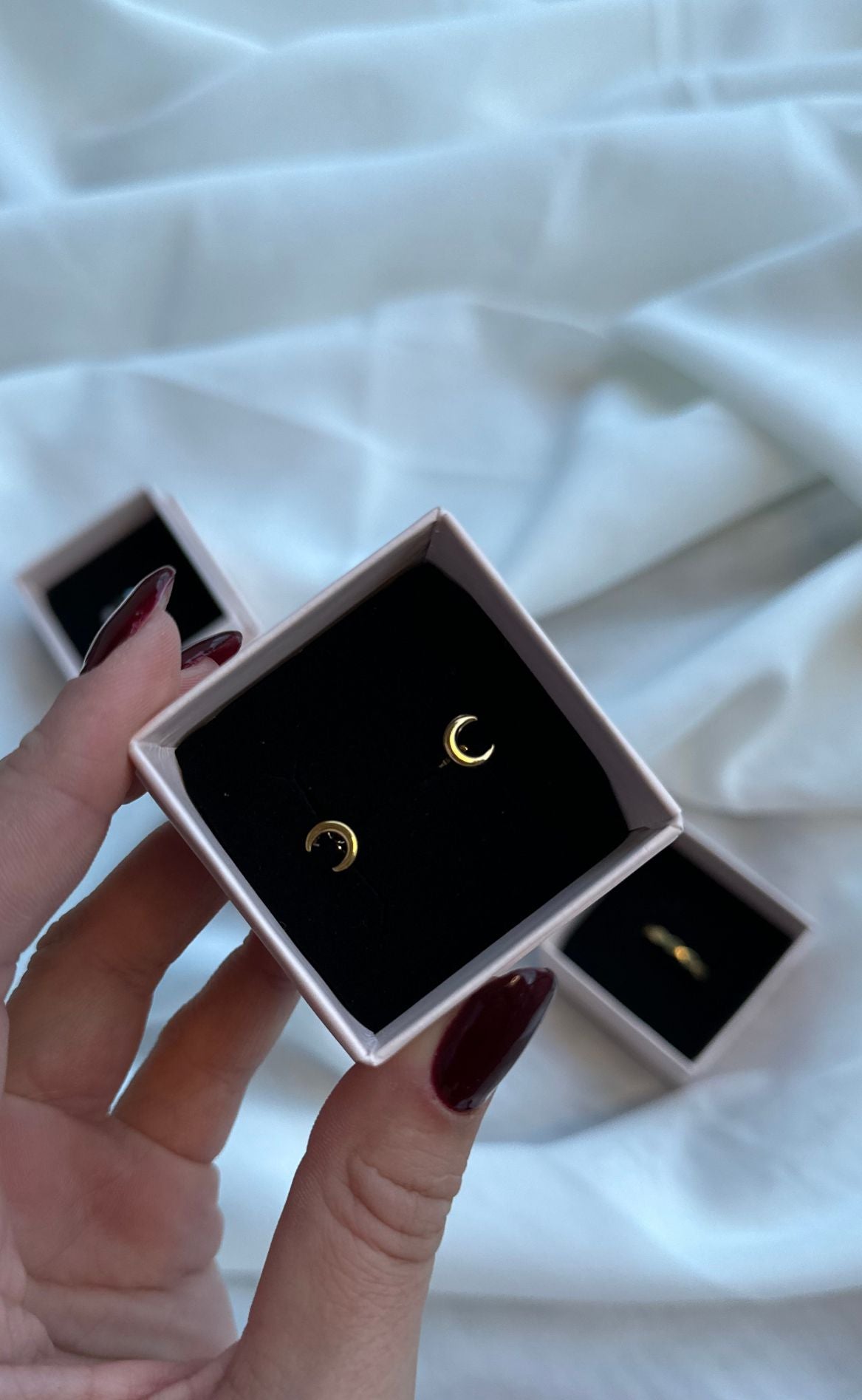 Smykkeli Copenhagen Øreringe - Montreal Moon - Gold Colour