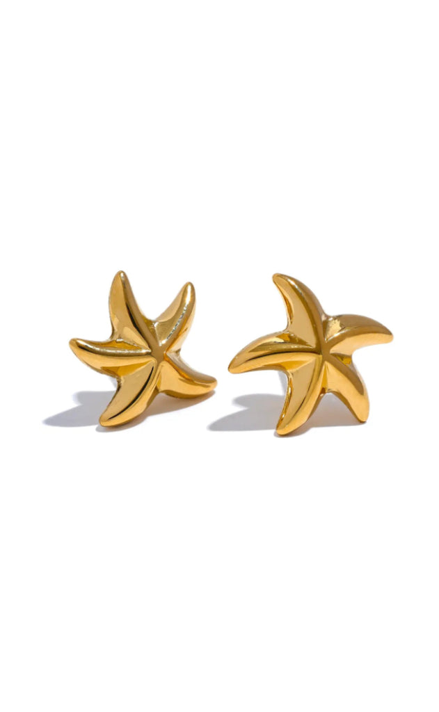Smykkeli Copenhagen Øreringe - Starfish - Gold Colour