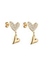 Smykkeli Copenhagen Øreringe - Valencia Heart - Gold Colour