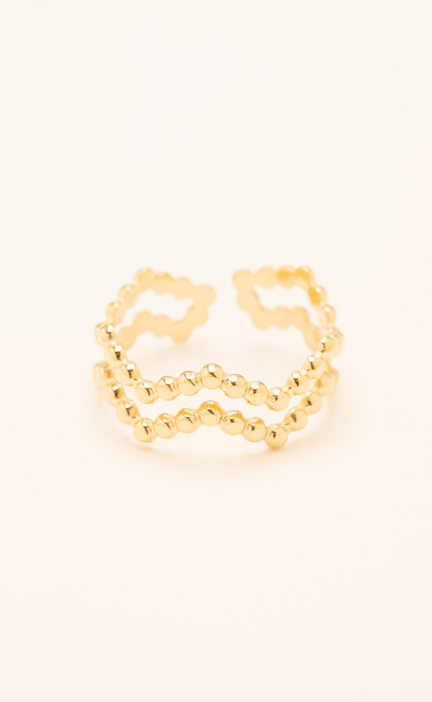 Smykkeli Copenhagen Ring - Bari - Gold Colour