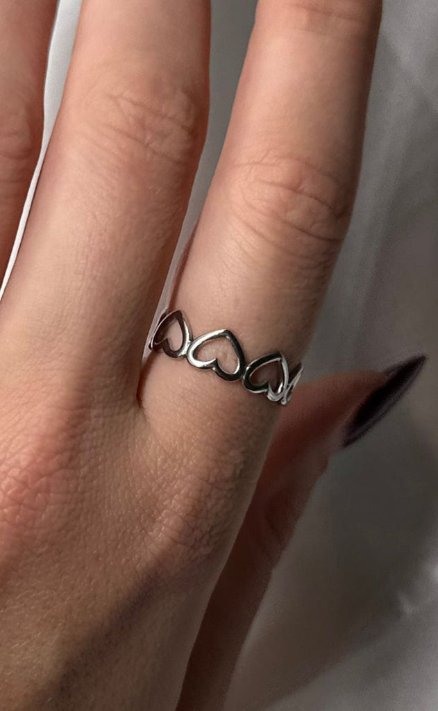 Smykkeli Copenhagen Ring - Berkeley Heart - Silver Colour