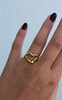 Smykkeli Copenhagen Ring - Big Heart - Gold Colour