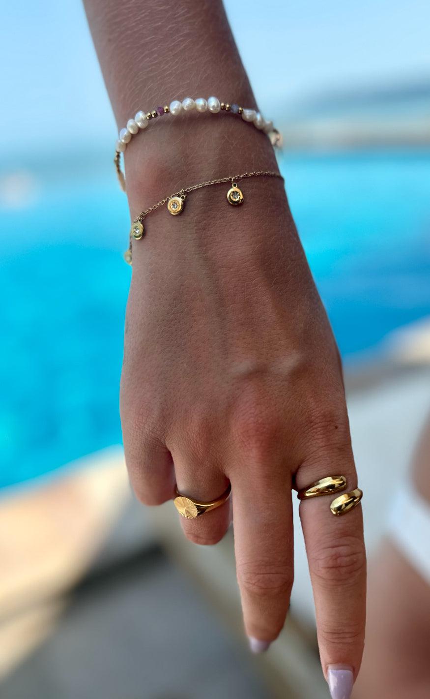Smykkeli Copenhagen Ring - Brooklyn - Gold Colour