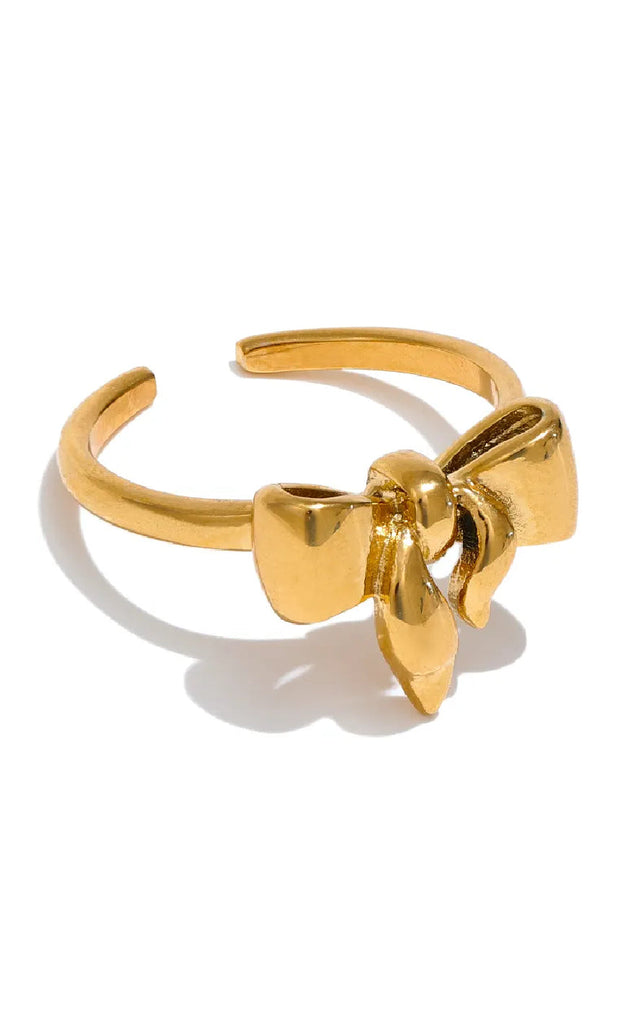 Smykkeli Copenhagen Ring - Christina Bow - Gold Colour