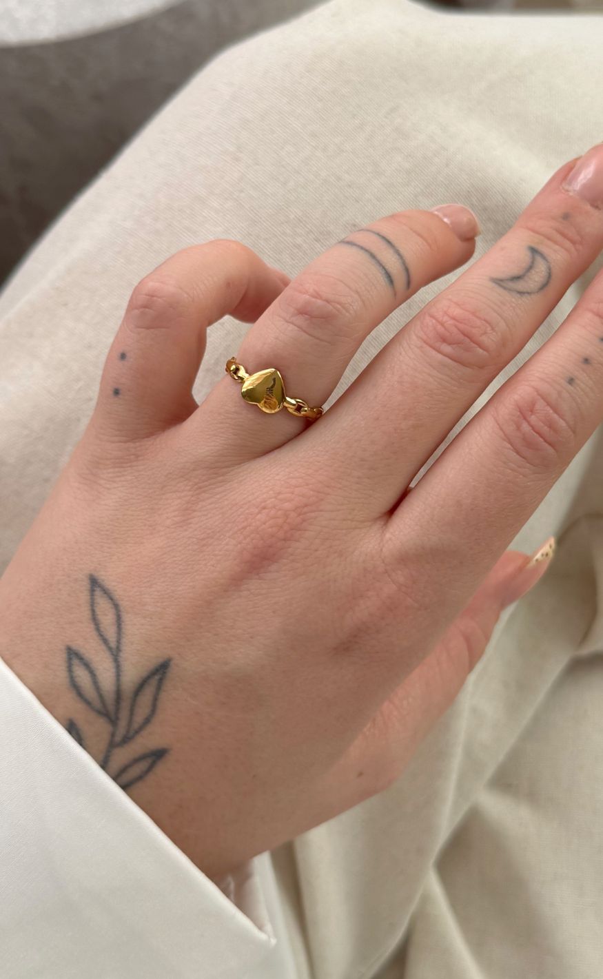 Smykkeli Copenhagen Ring - Crush - Gold Colour