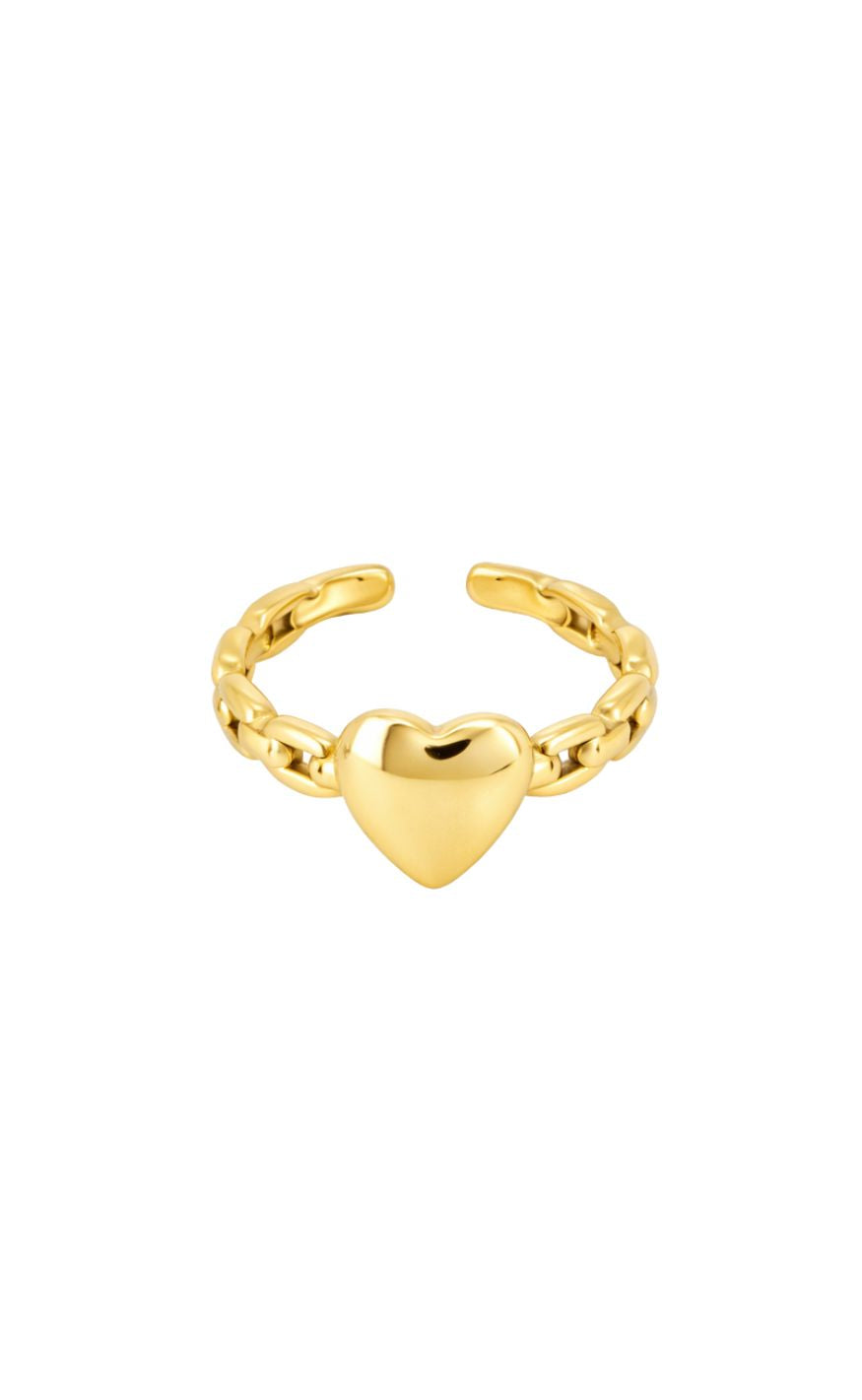Smykkeli Copenhagen Ring - Crush - Gold Colour