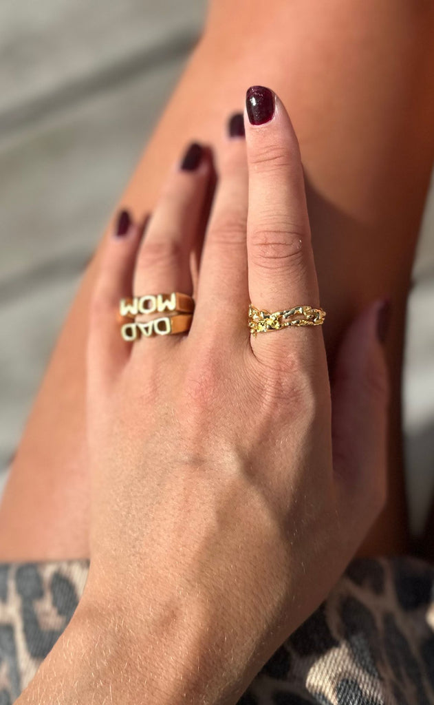 Smykkeli Copenhagen Ring - Dad - Golden