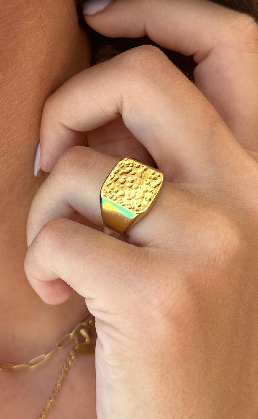 Smykkeli Copenhagen Ring - Ebeltoft - Gold Colour