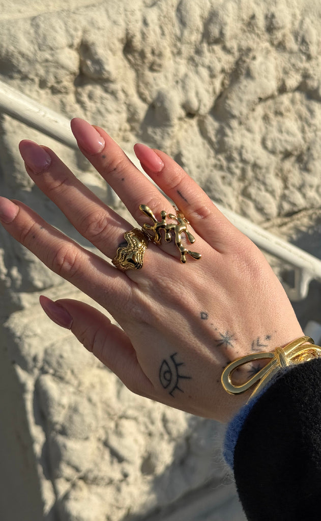 Smykkeli Copenhagen Ring - Emily Big - Gold Colour