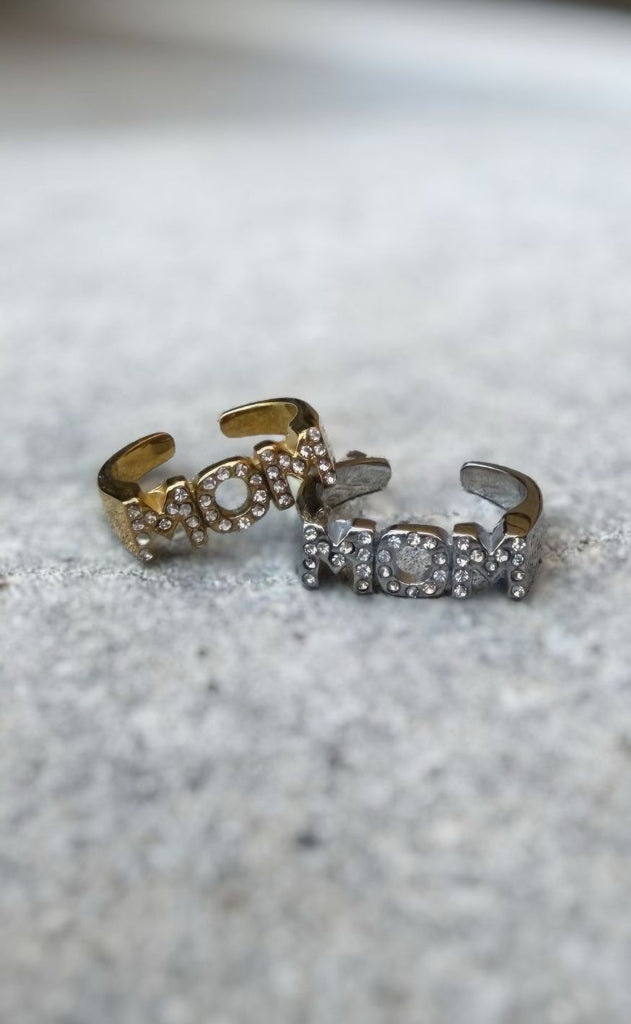 Smykkeli Copenhagen Ring - Glitter Mom - Silver Colour