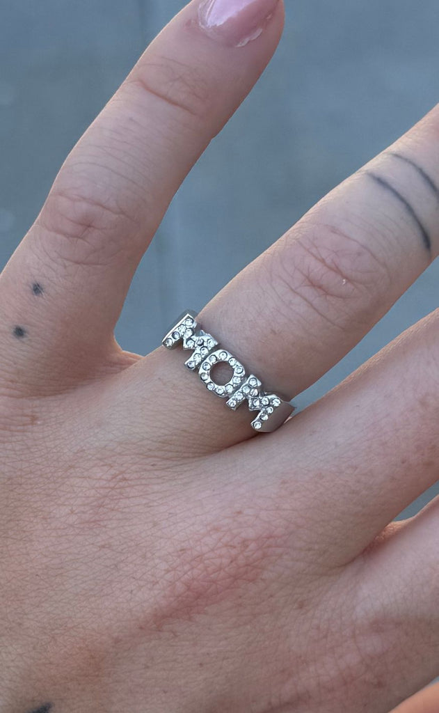 Smykkeli Copenhagen Ring - Glitter Mom - Silver Colour