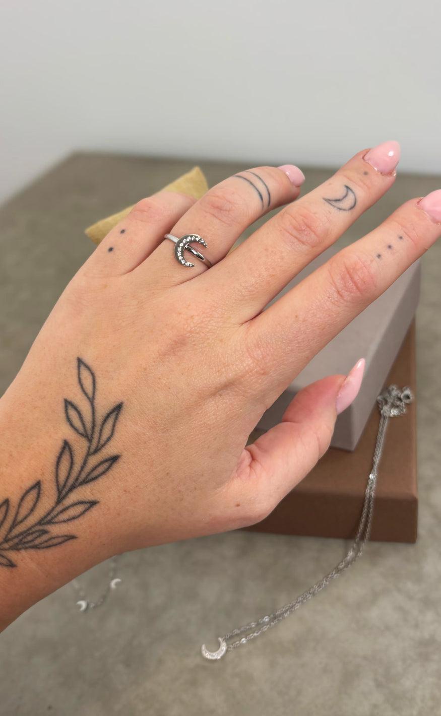 Smykkeli Copenhagen Ring - Havana Moon - Silver Colour