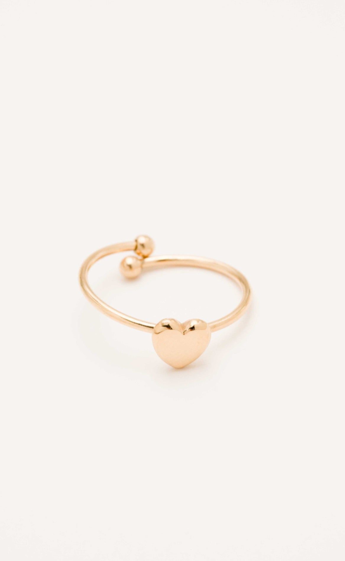 Smykkeli Copenhagen Ring - Houston Heart - Gold Colour