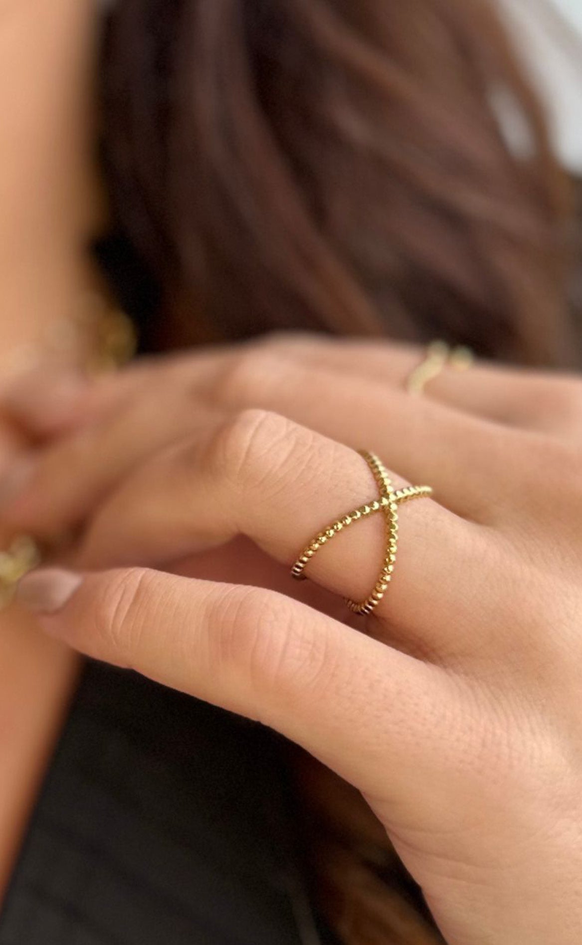 Smykkeli Copenhagen Ring - Larisa - Gold Colour