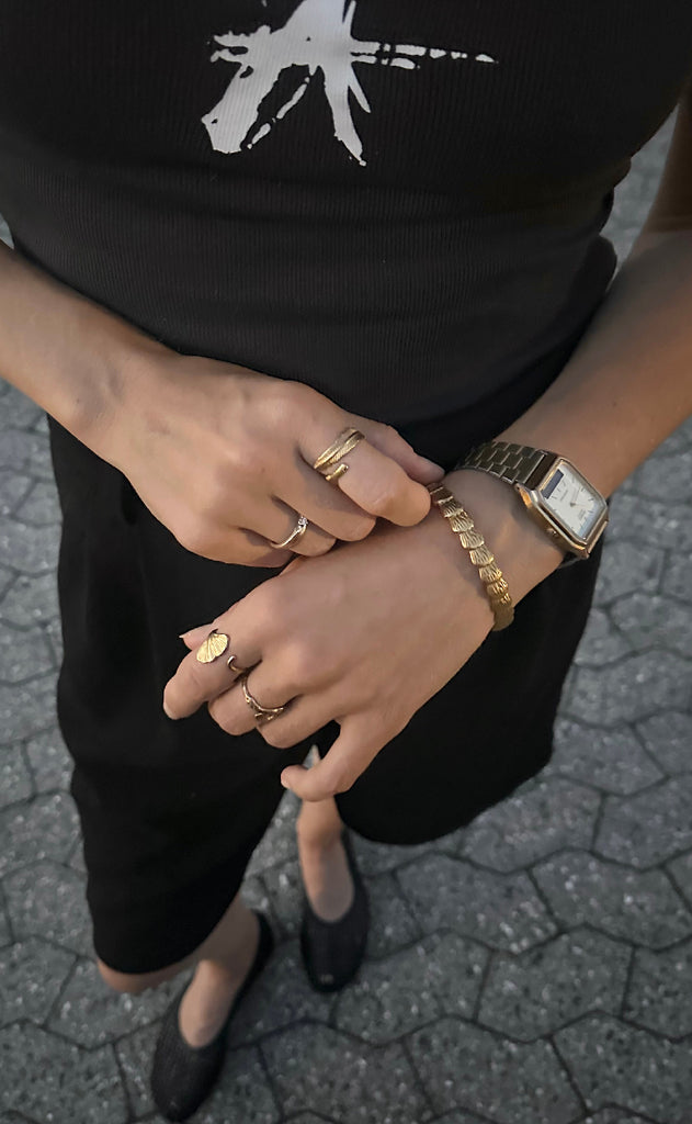 Smykkeli Copenhagen Armbånd - Shelly - Gold Colour
