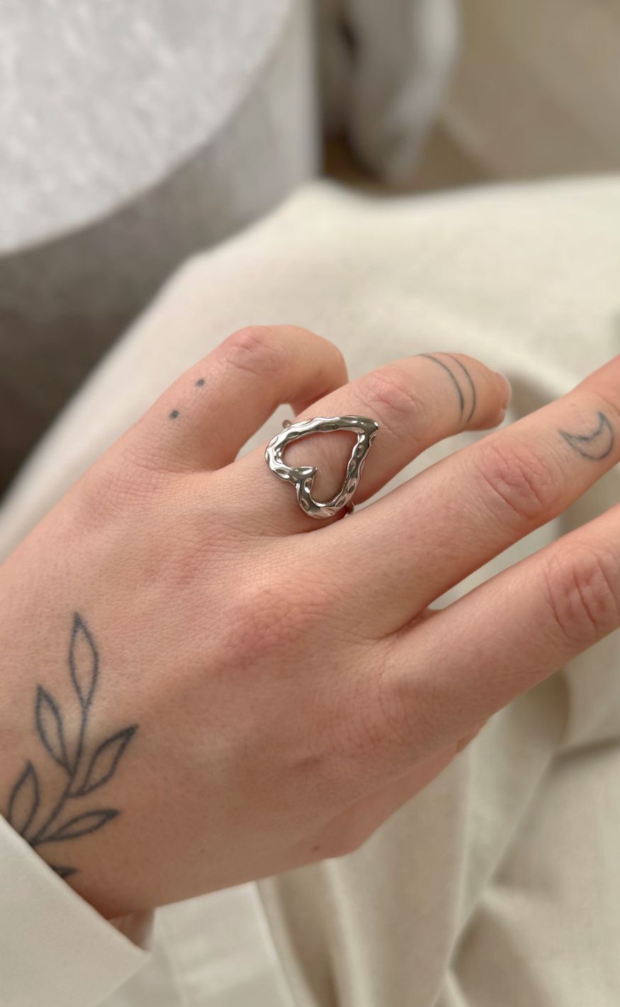 Smykkeli Copenhagen Ring - Midnight Love - Silver Colour