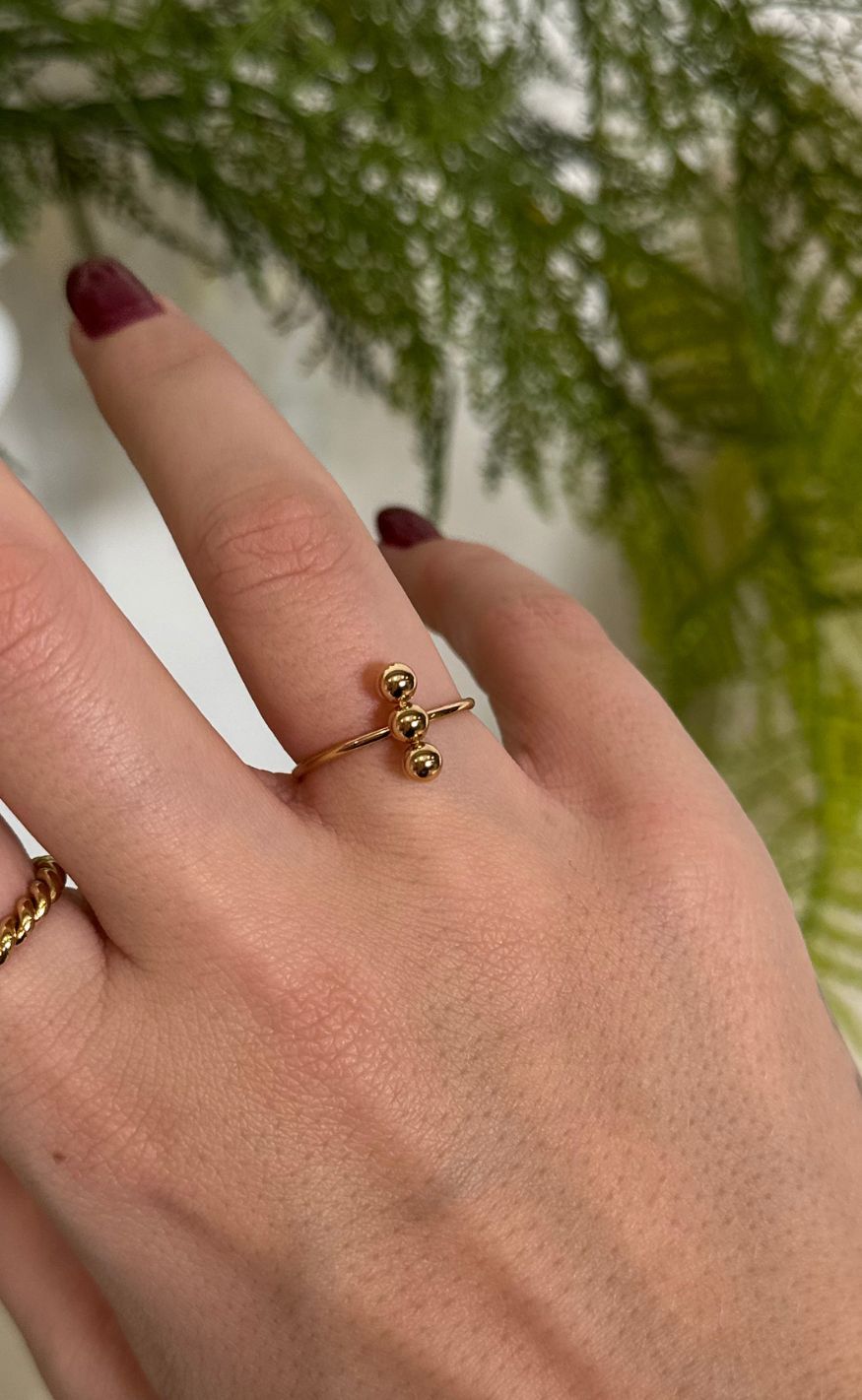 Smykkeli Copenhagen Ring - Safira - Gold Colour