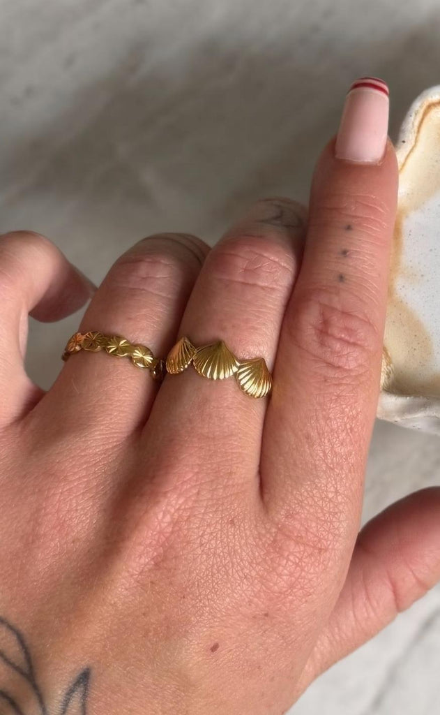 Smykkeli Copenhagen Ring - Shelly - Gold Colour