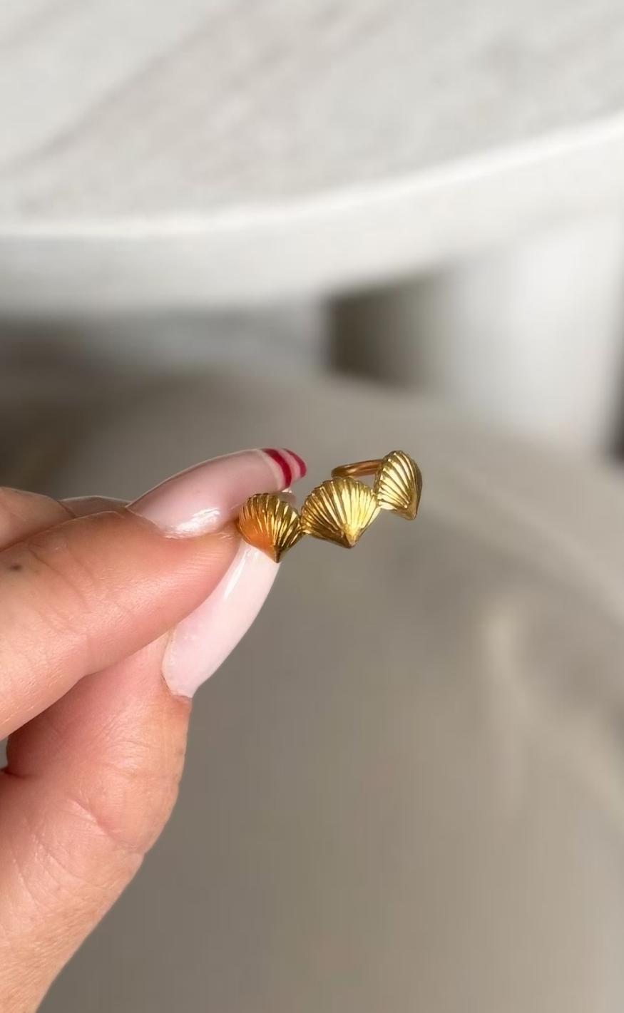 Smykkeli Copenhagen Ring - Shelly - Gold Colour