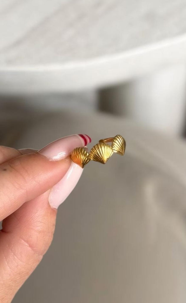 Smykkeli Copenhagen Ring - Shelly - Gold Colour