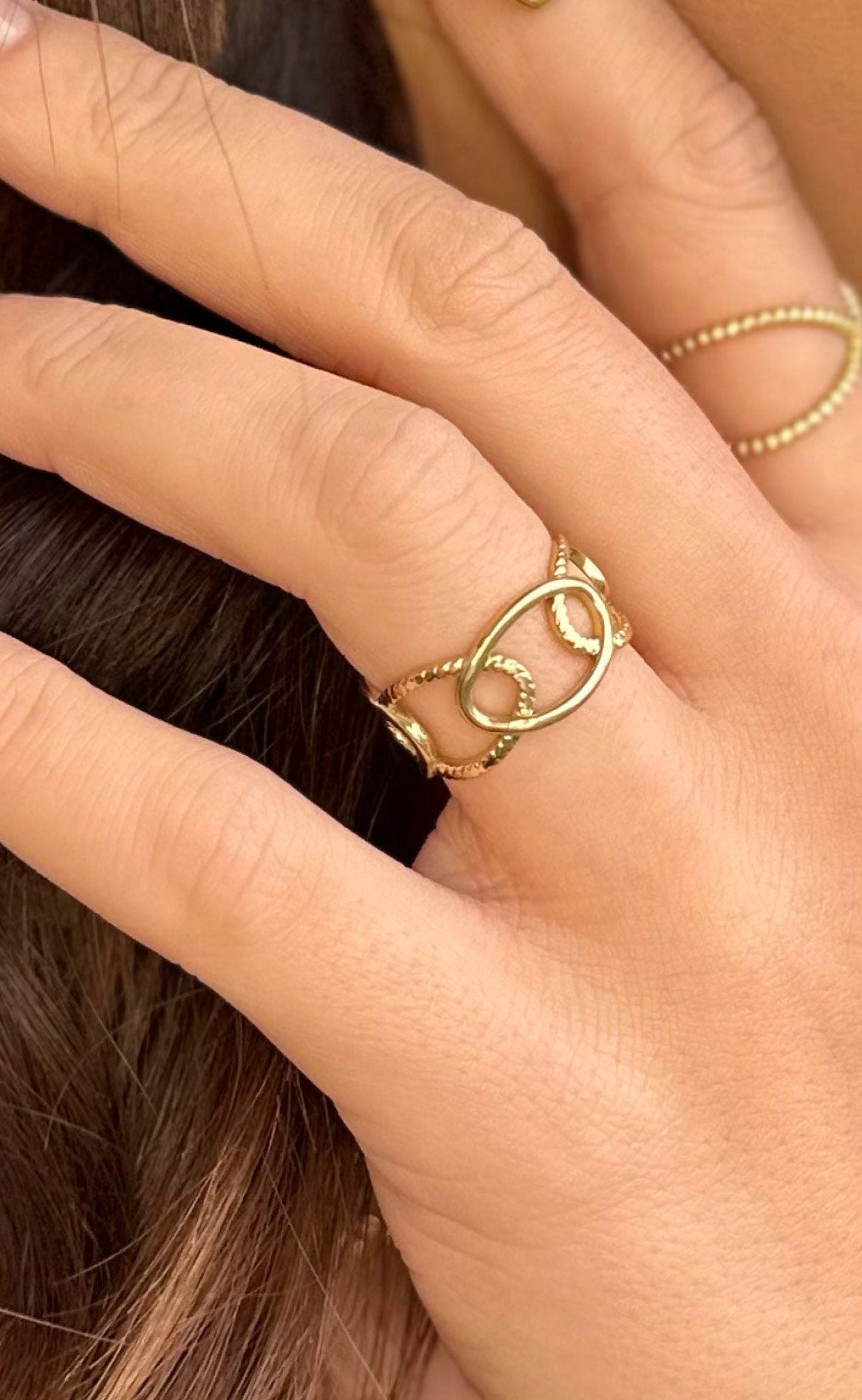 Smykkeli Copenhagen Ring - Svaneke - Gold Colour