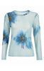 Say INA Copenhagen Bluse - Sophia Mesh - Big Blue Flowers