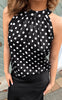 Say INA Copenhagen Top - Malina - Black W. White Dots