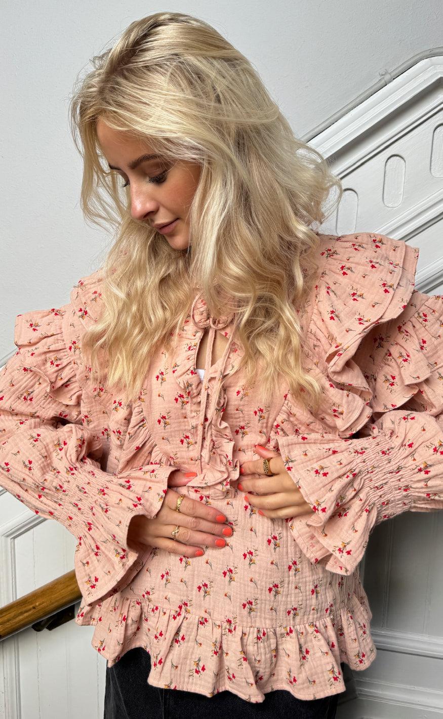 Stories From The Atelier Skjorte - Flower Moment - Rose