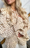 Stories From The Atelier Skjorte - Hearts Moments - Beige w. Brown Heart