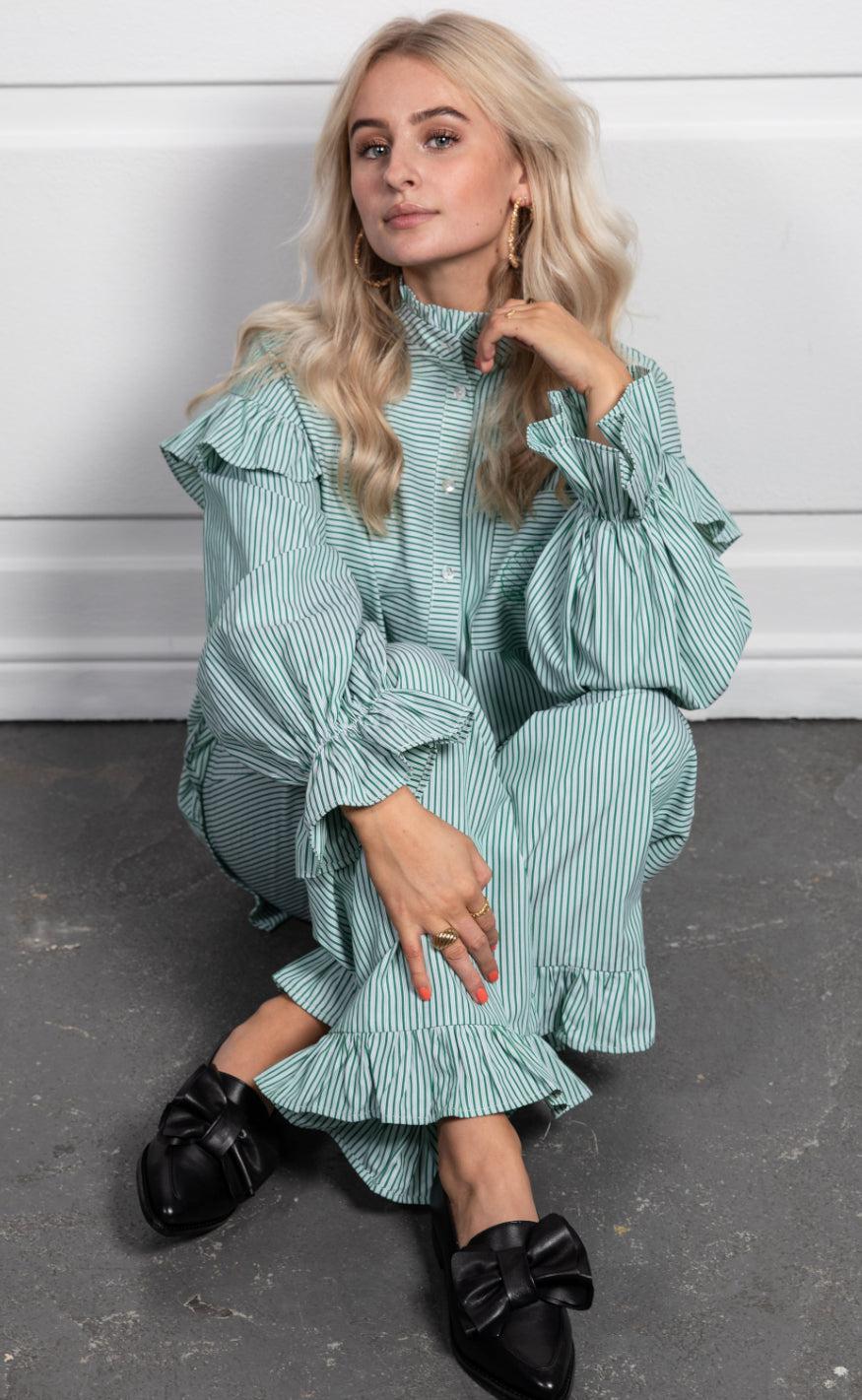 Stories From The Atelier Skjorte - Ocean Vibes - Green