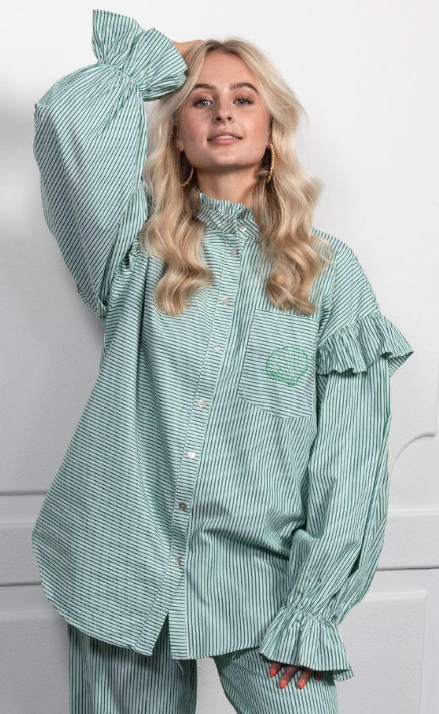 Stories From The Atelier Skjorte - Ocean Vibes - Green