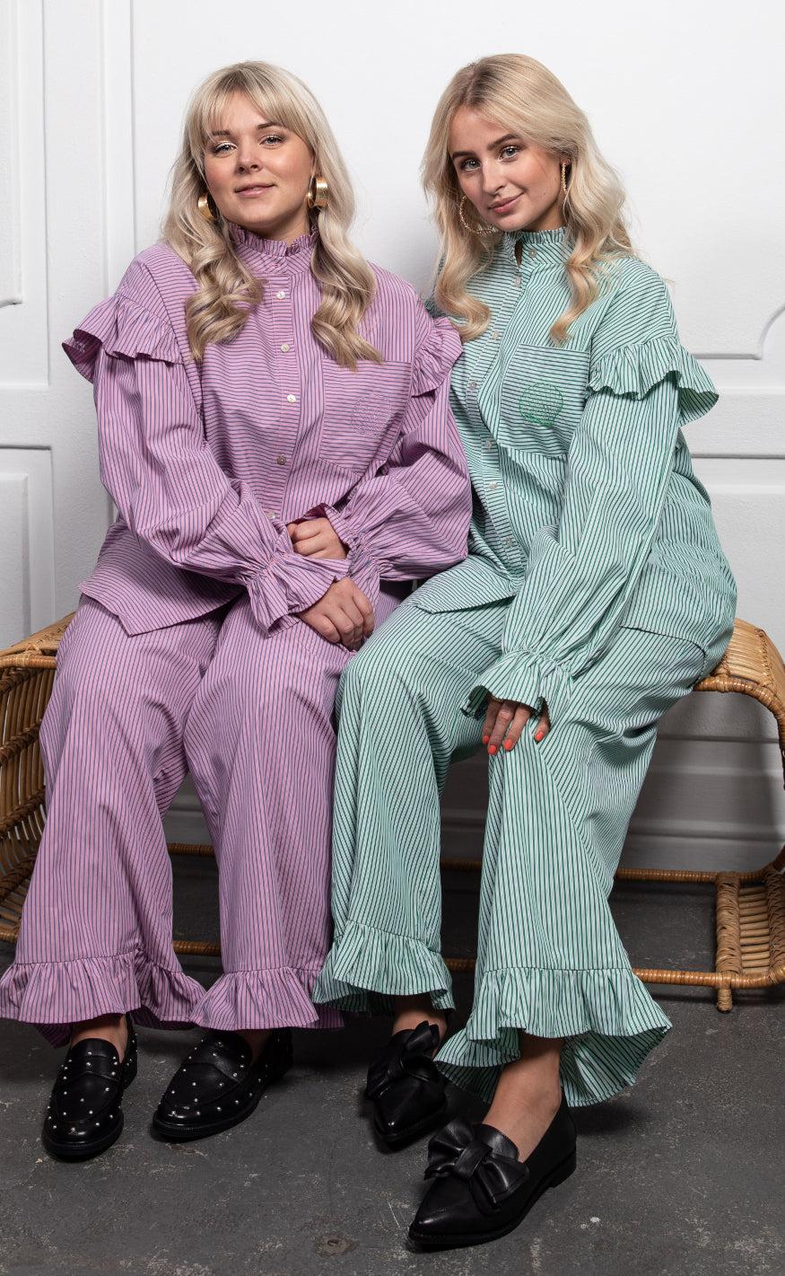 Stories From The Atelier Skjorte - Ocean Vibes - Purple
