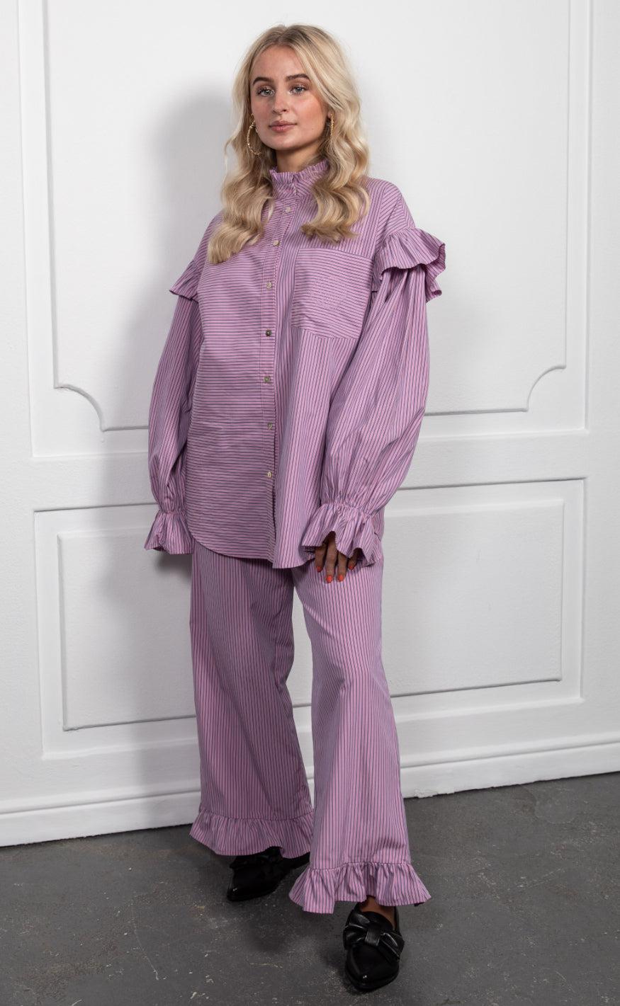 Stories From The Atelier Skjorte - Ocean Vibes - Purple