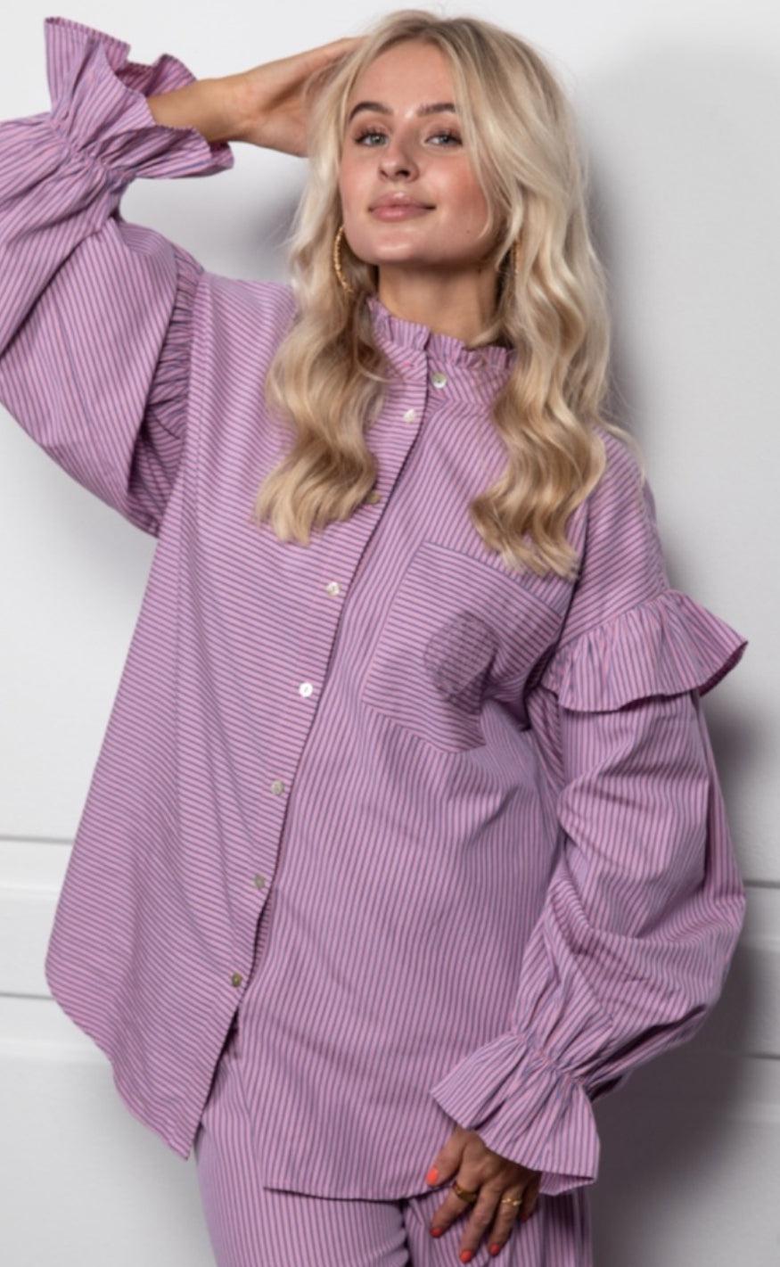 Stories From The Atelier Skjorte - Ocean Vibes - Purple