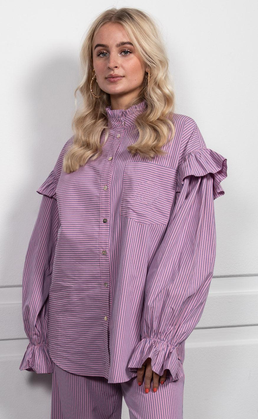 Stories From The Atelier Skjorte - Ocean Vibes - Purple
