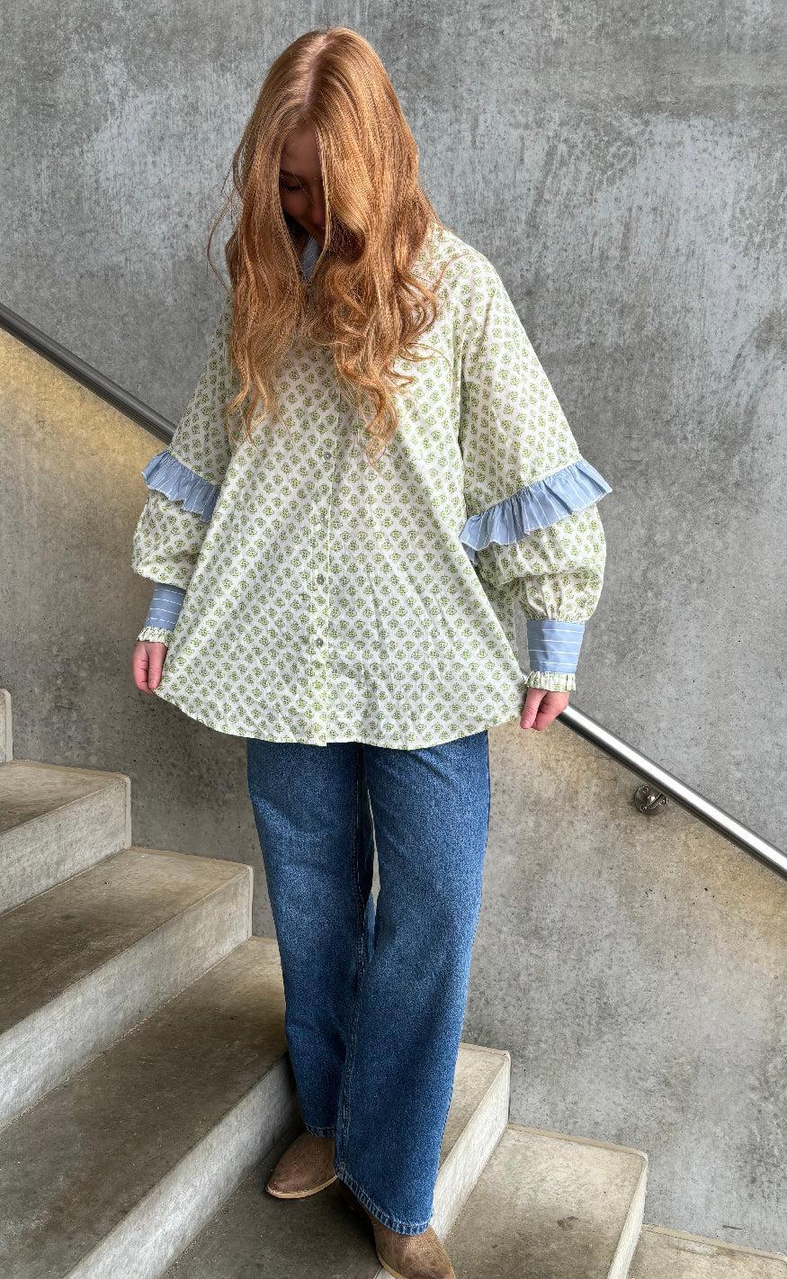 Stories From The Atelier Skjorte - The Camolille - Green