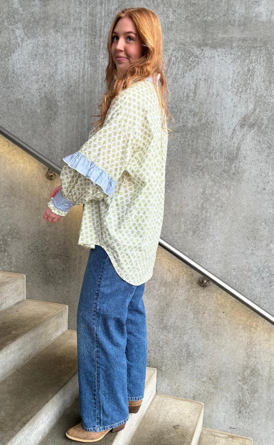 Stories From The Atelier Skjorte - The Camolille - Green