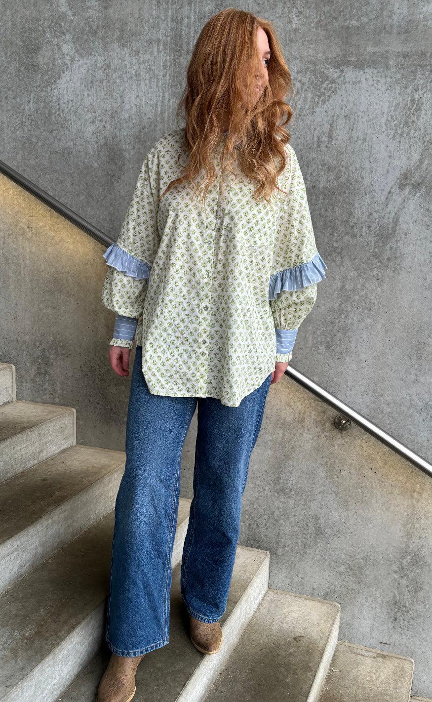 Stories From The Atelier Skjorte - The Camolille - Green