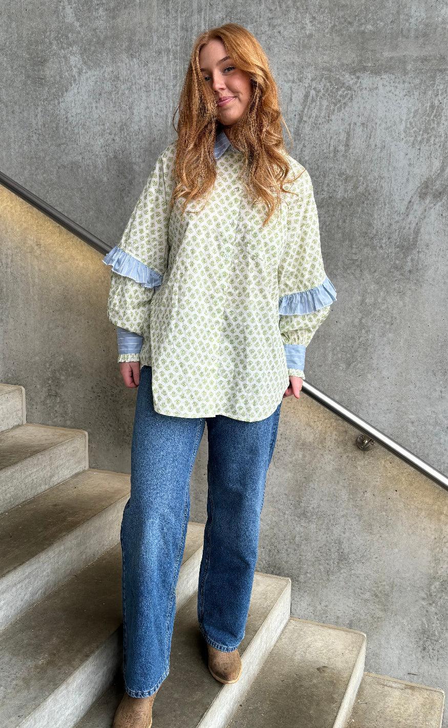 Stories From The Atelier Skjorte - The Camolille - Green