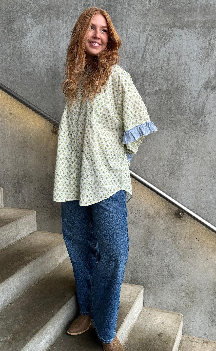 Stories From The Atelier Skjorte - The Camolille - Green