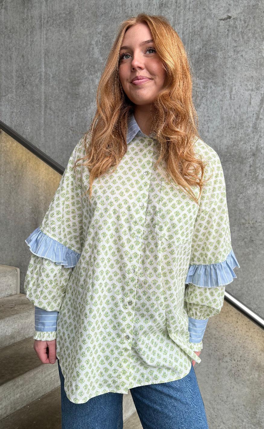 Stories From The Atelier Skjorte - The Camolille - Green