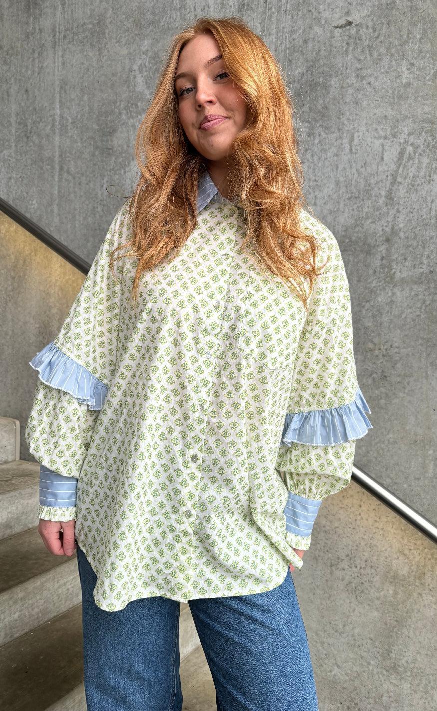 Stories From The Atelier Skjorte - The Camolille - Green