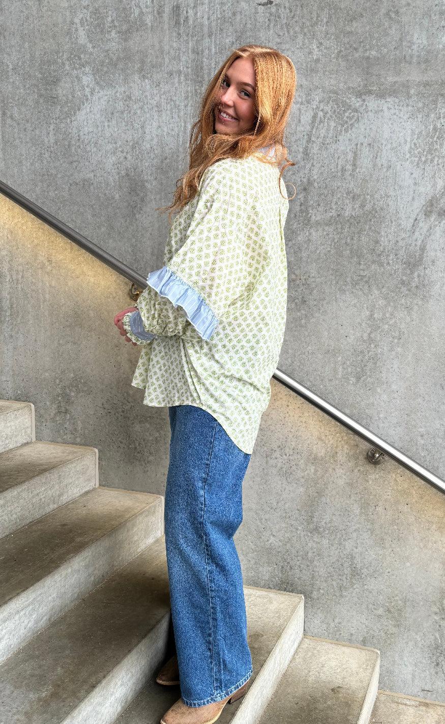 Stories From The Atelier Skjorte - The Camolille - Green