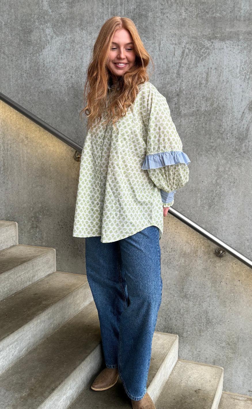 Stories From The Atelier Skjorte - The Camolille - Green