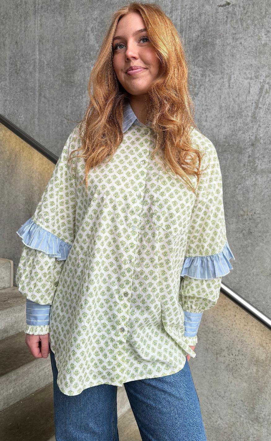 Stories From The Atelier Skjorte - The Camolille - Green