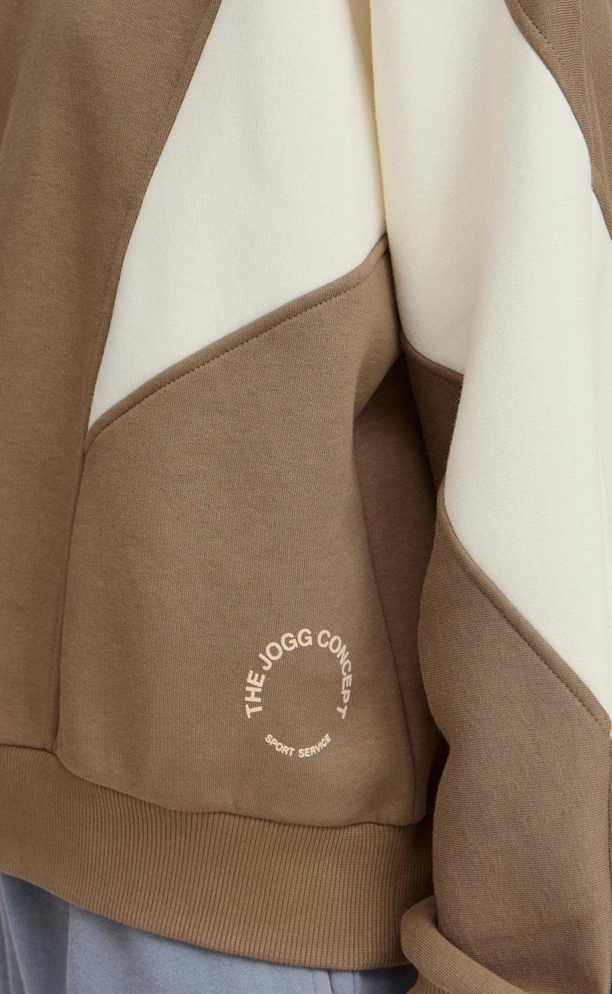 The Jogg Concept Hoodie - Sage Cutline - Chocolate Chip Mix