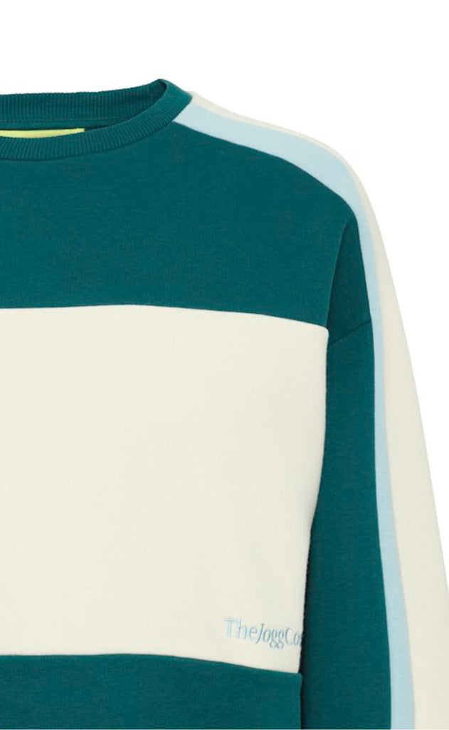 The Jogg Concept Sweater - Sage Block - Deep Teal Mix